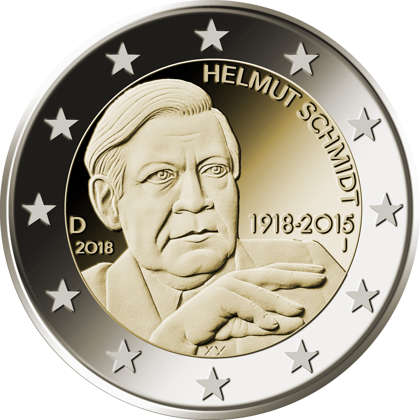 2 Euro Münze Helmut Schmidt Wertvoll