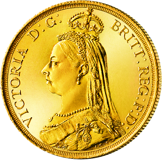 1 Sovereign Victoria, „Jubiläums-Büste“
