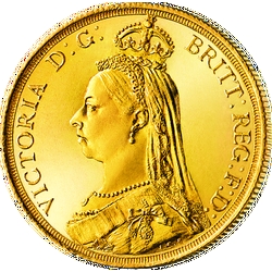 1 Sovereign Victoria, „Jubiläums-Büste“