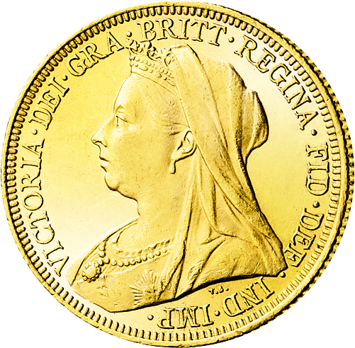 1 Sovereign Victoria, „Altes Porträt“