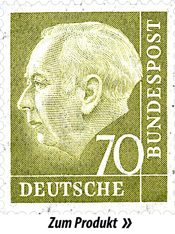 Briefmarke mit Theodor Heuss