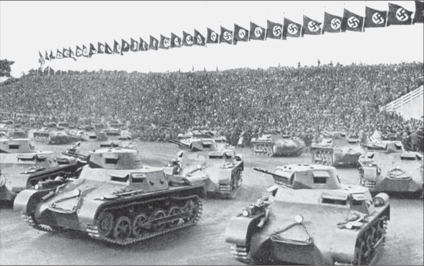 Panzerparade auf dem Nürnberger Parteitag