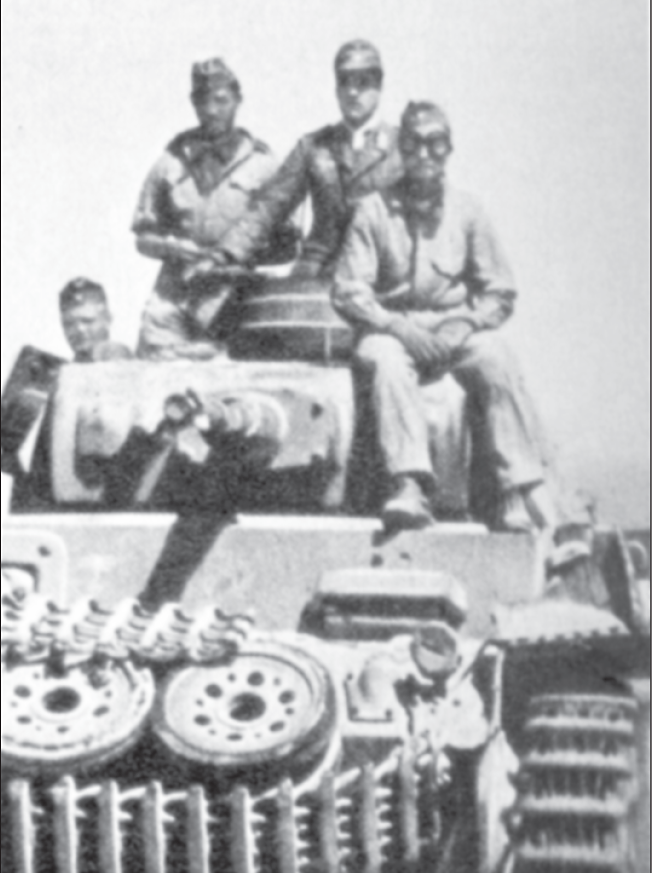 Deutscher Panzer in Nordafrika.