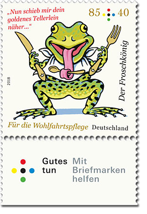 Briefmarkenserie "Für die Wohlfahrtspflege" Froschkönig