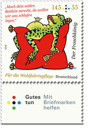 Briefmarkenserie "Für die Wohlfahrtspflege" Froschkönig