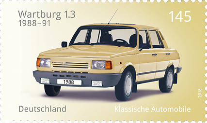 Briefmarkenserie Klassische deutsche Automobile