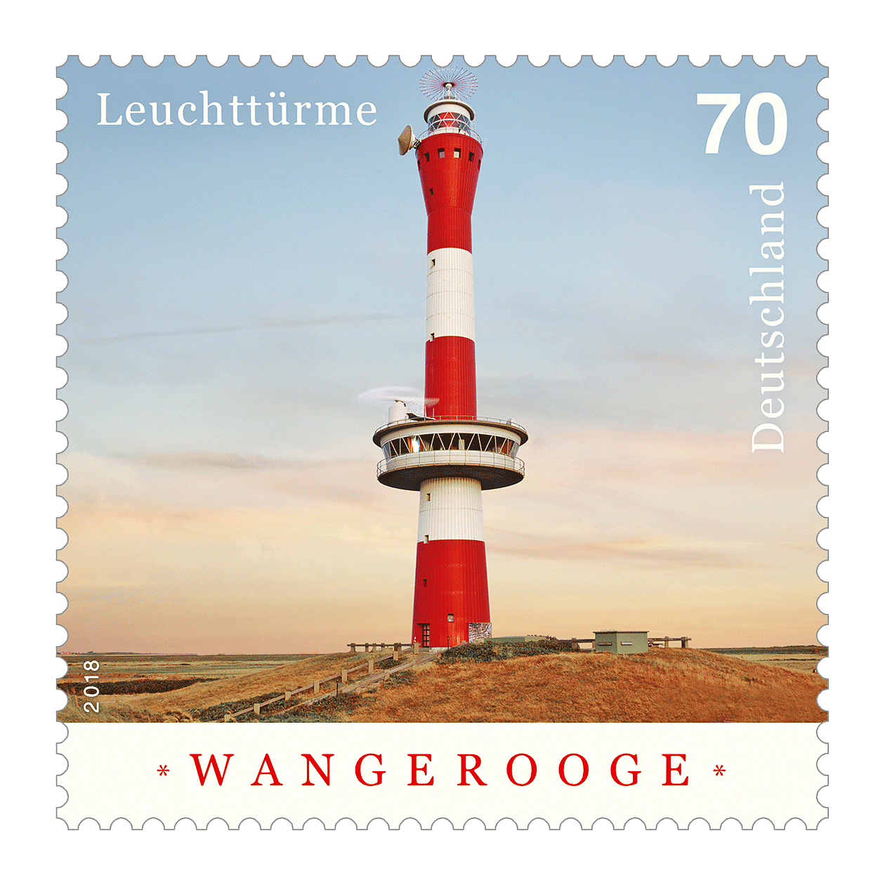 Briefmarkenserie Leuchttürme: Wangerooge
