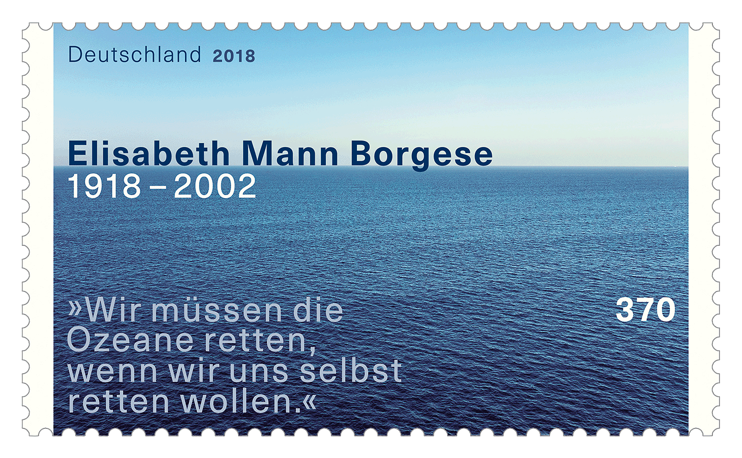 Briefmarke Elisabeth Mann Borgese