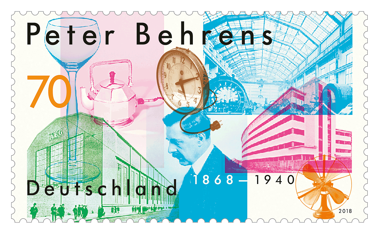 Briefmarke Peter Behrens