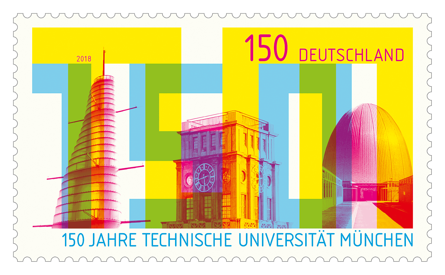 Briefmarke Technische Universität München