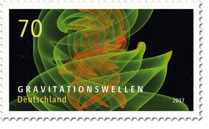Briefmarkenserie "Astrophysik" Gravitationswellen