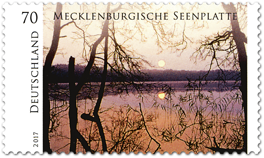 Briefmarkenserie "Wildes Deutschland" Mecklenburgische Seenplatte