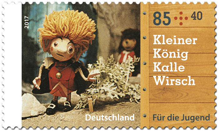 Briefmarkenserie Für die Jugend: "Augsburger Puppenkiste"