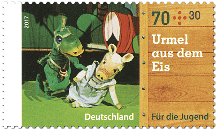Briefmarkenserie Für die Jugend: "Augsburger Puppenkiste"