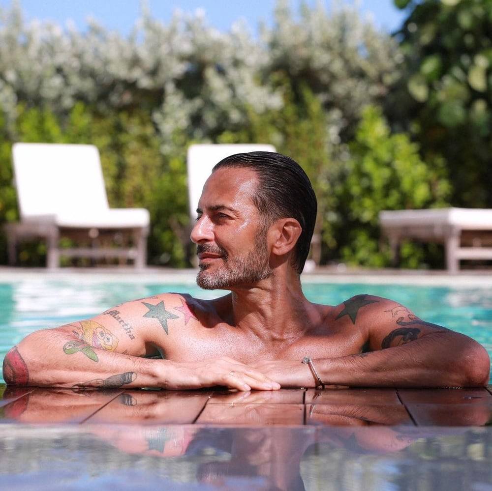 Marc Jacobs' post on Instagram about vacation.