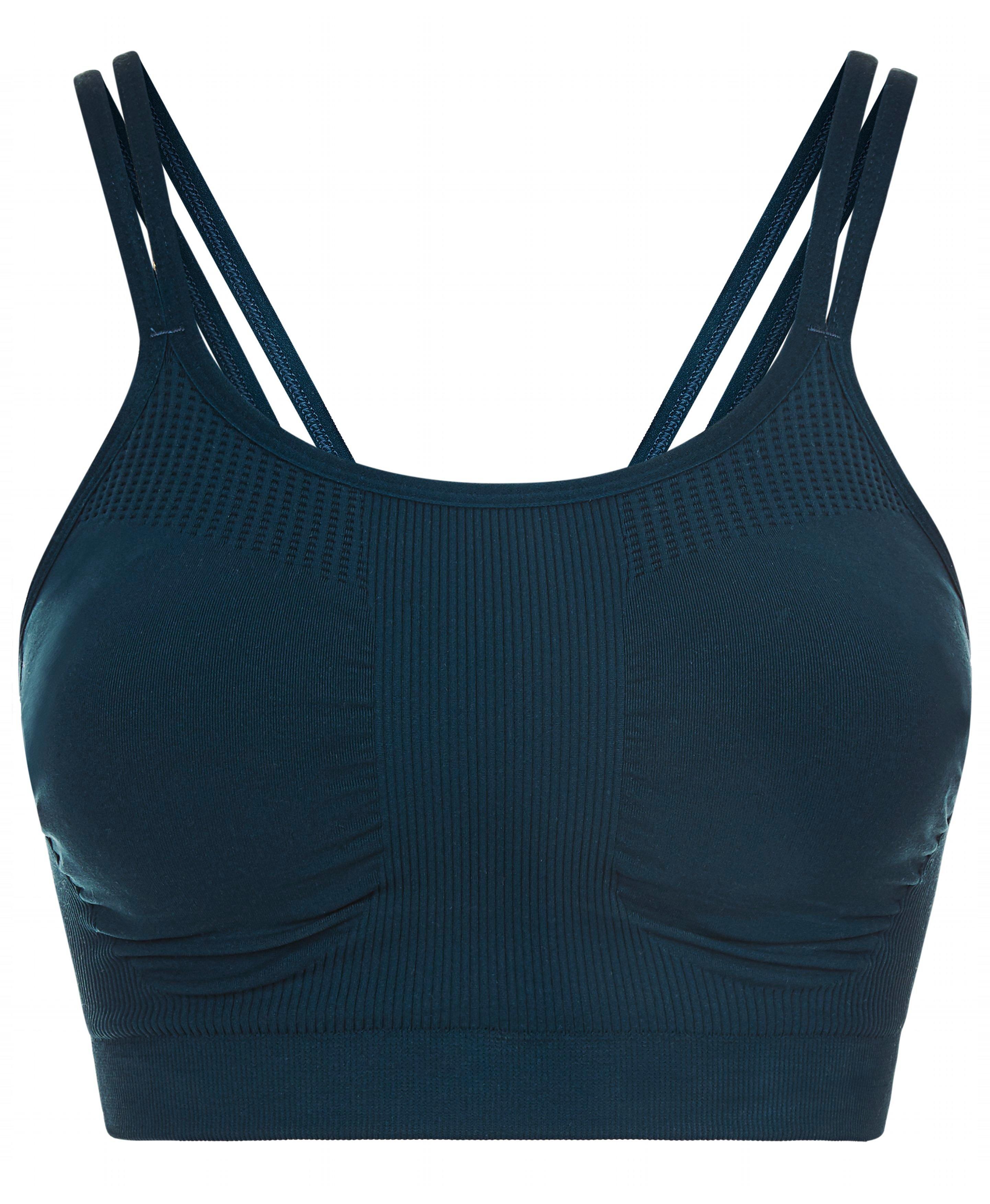 Soft, delicate and seriously pretty, this light support yoga bra is so comfortable, you may never want to take it off. The strappy, v-shaped back ensures this is the prettiest bra you own.