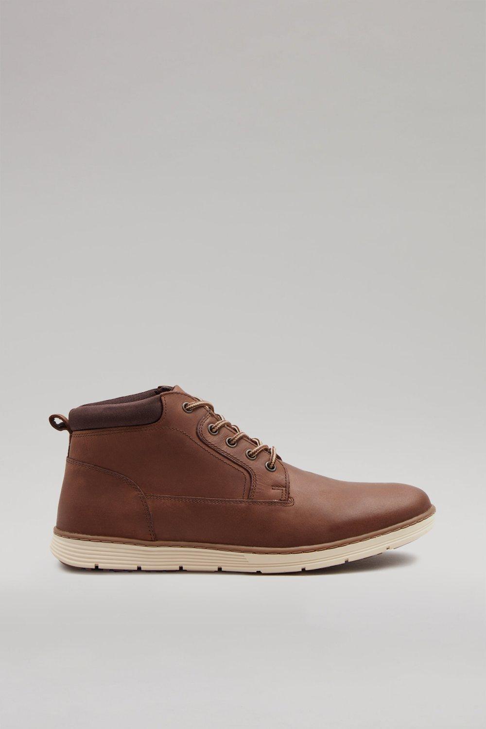 Mens Casual Suede Chukka Boots - Brown - 7