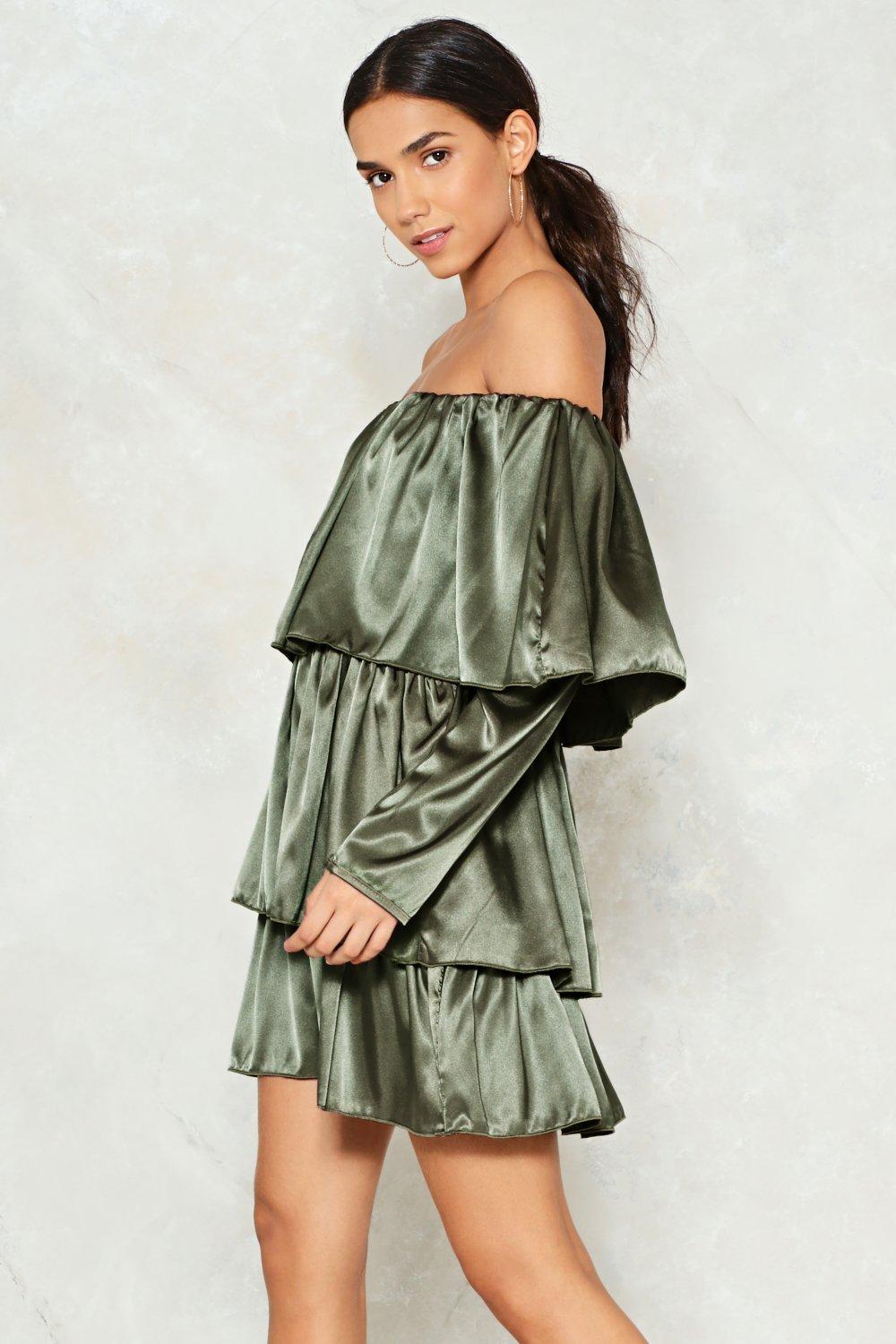 Satin Mini Dress
