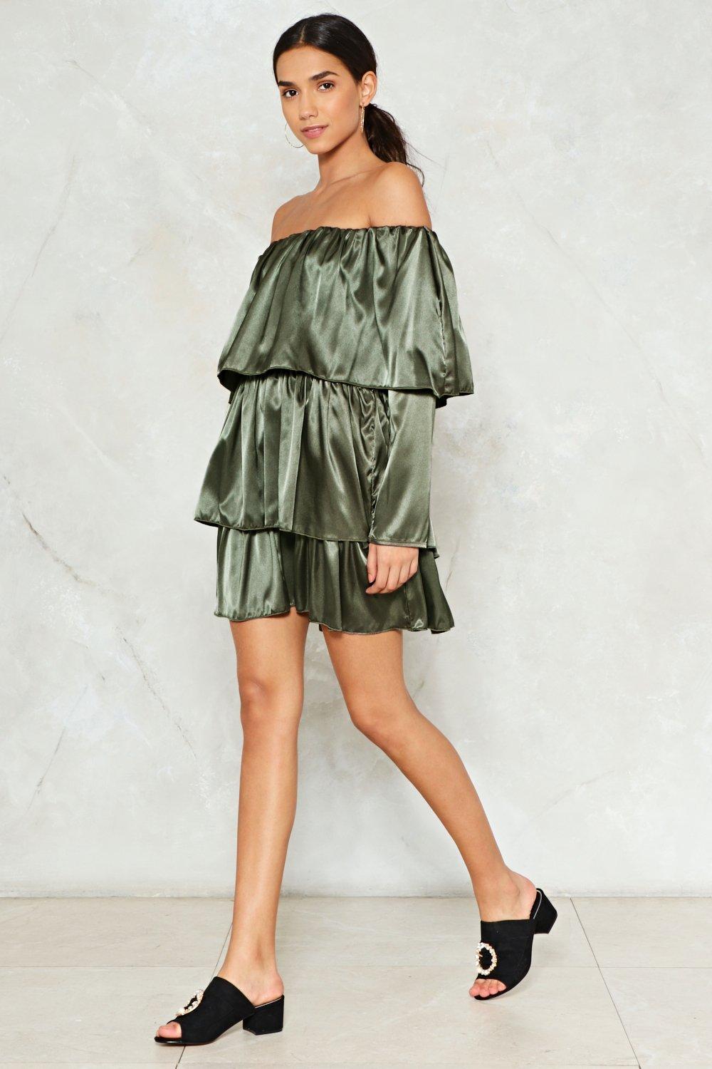 Satin Mini Dress