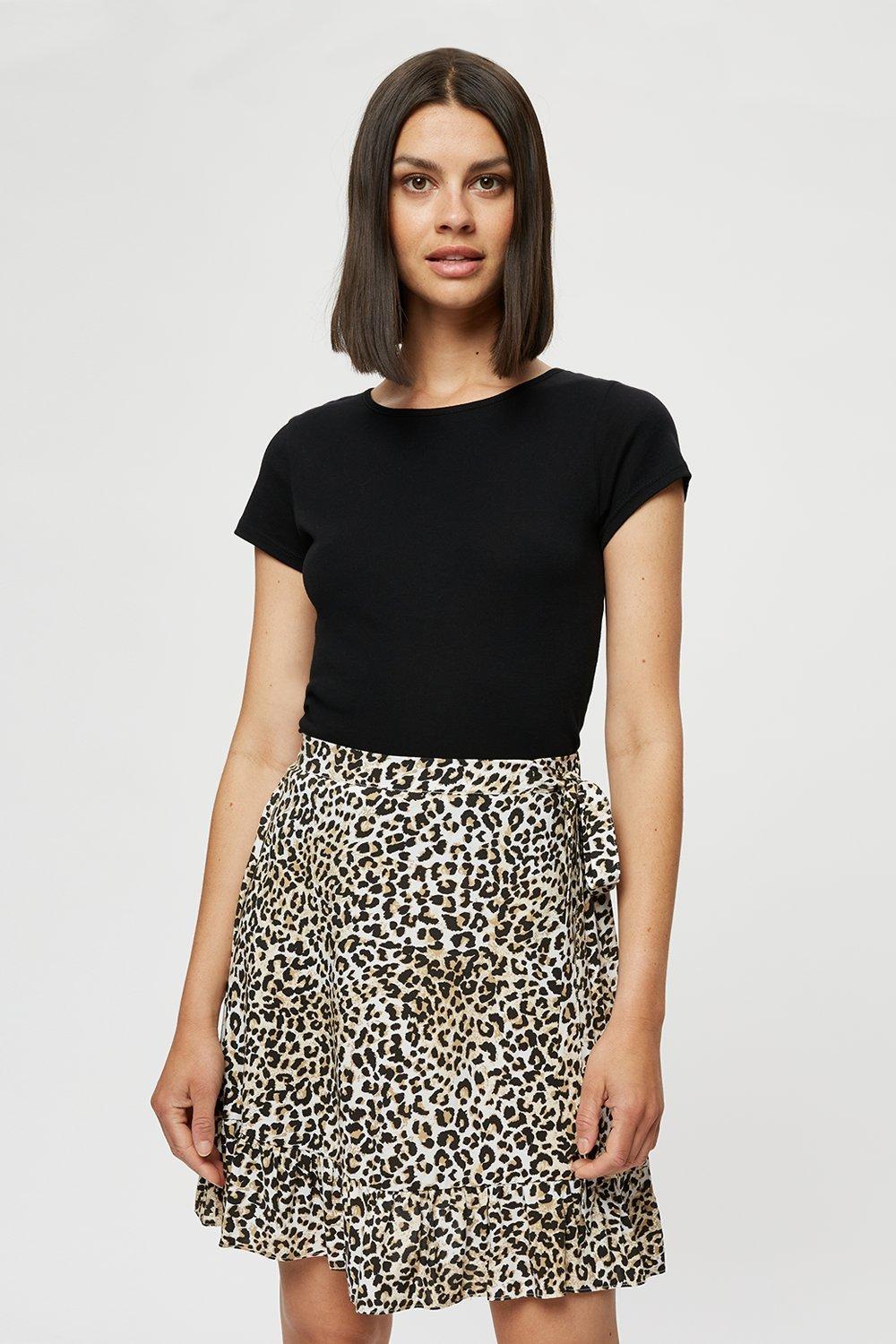 Click to view product details and reviews for Womens Leopard Mini Wrap Skirt 18.