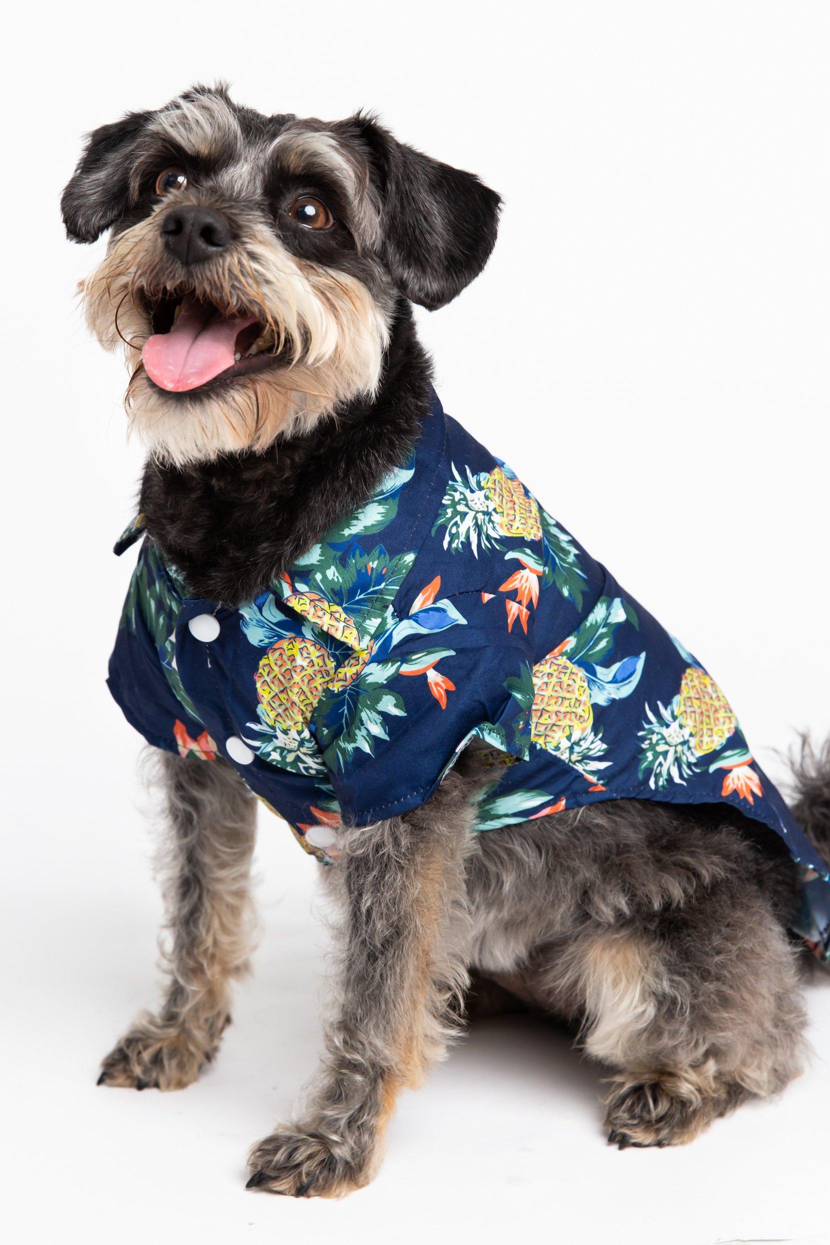 Picture of Navy Hawaiian Dog Shirt