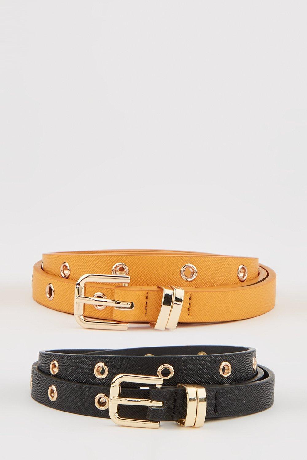 Click to view product details and reviews for Womens 2 Pack Skinny Eyelet Belt.