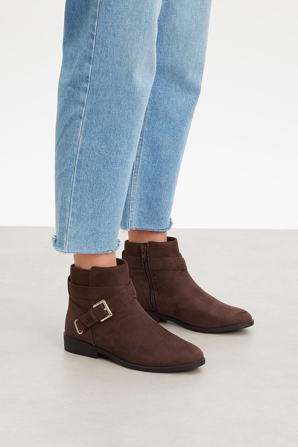 Womens Principles: Myra Wrap Buckle Ankle Boots