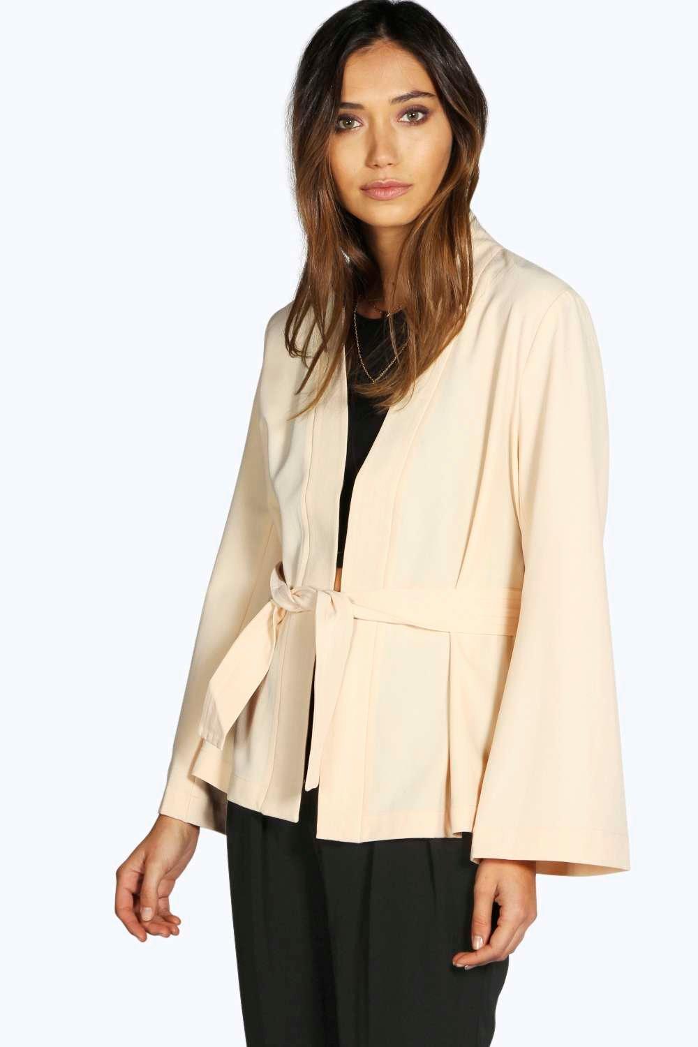 Boohoo Womens Boutique Monica Belted Kimono Jacket eBay