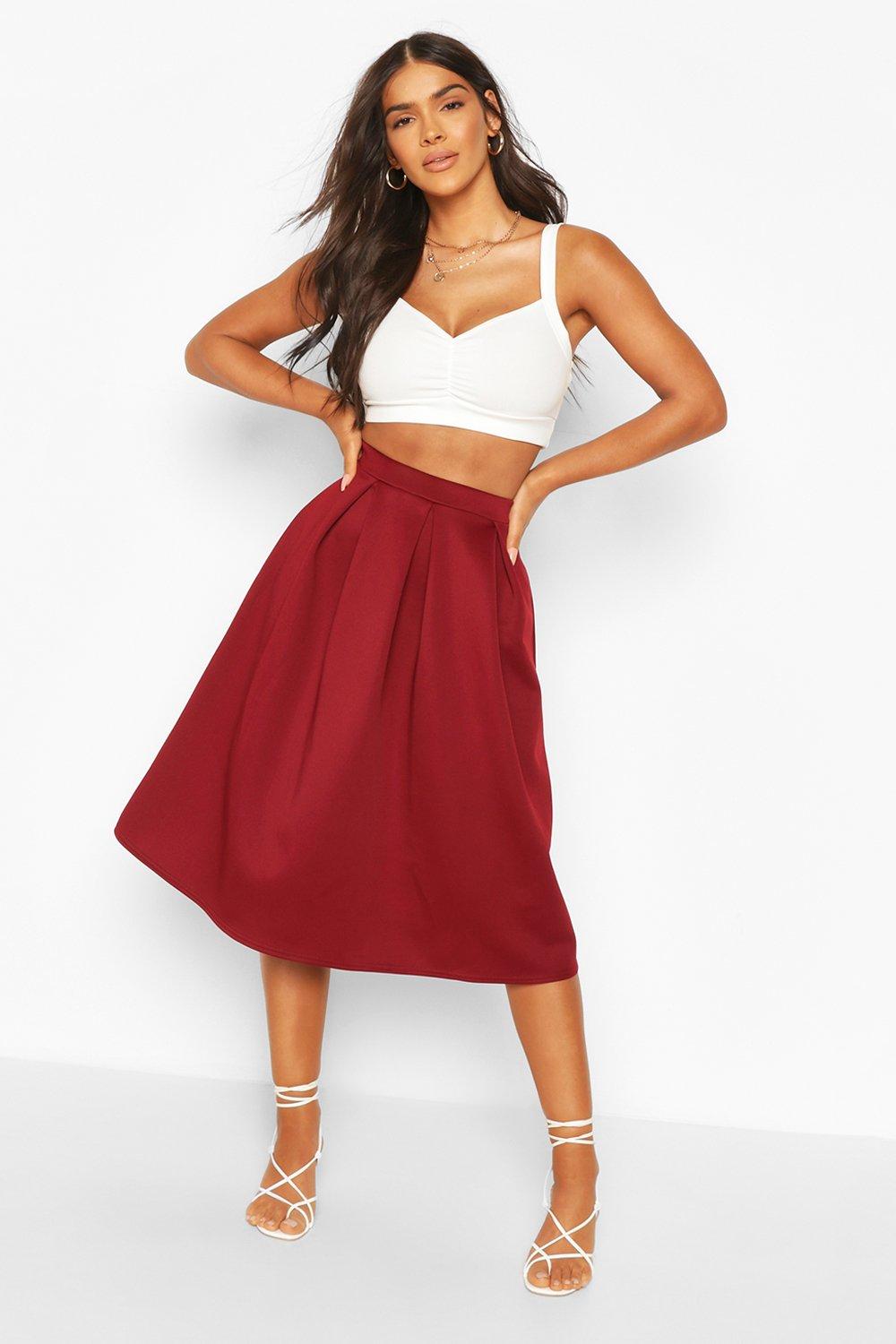 boohoo pleated maxi skirt