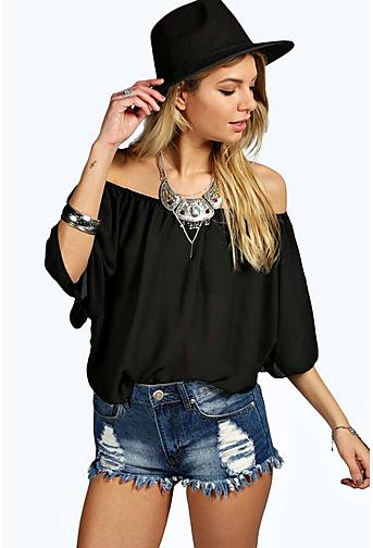 Jess Woven Off The Shoulder Top