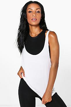 BooHoo Fit Laura Fit Cross Back Running Vest