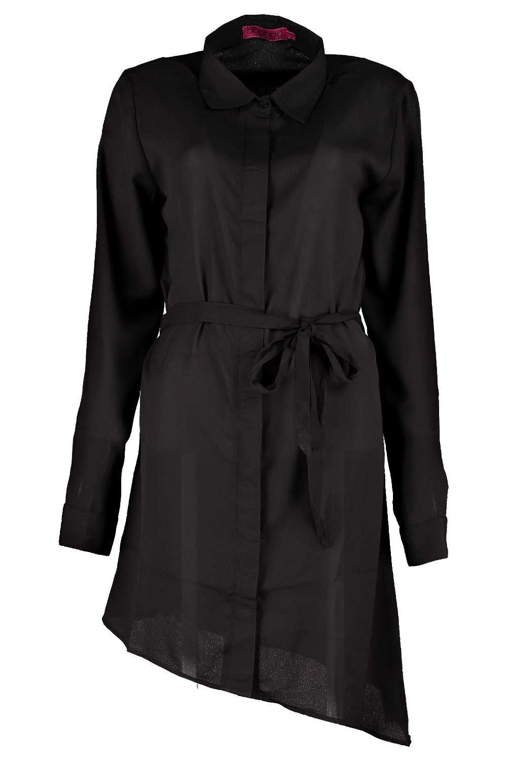 black tie shirt dress