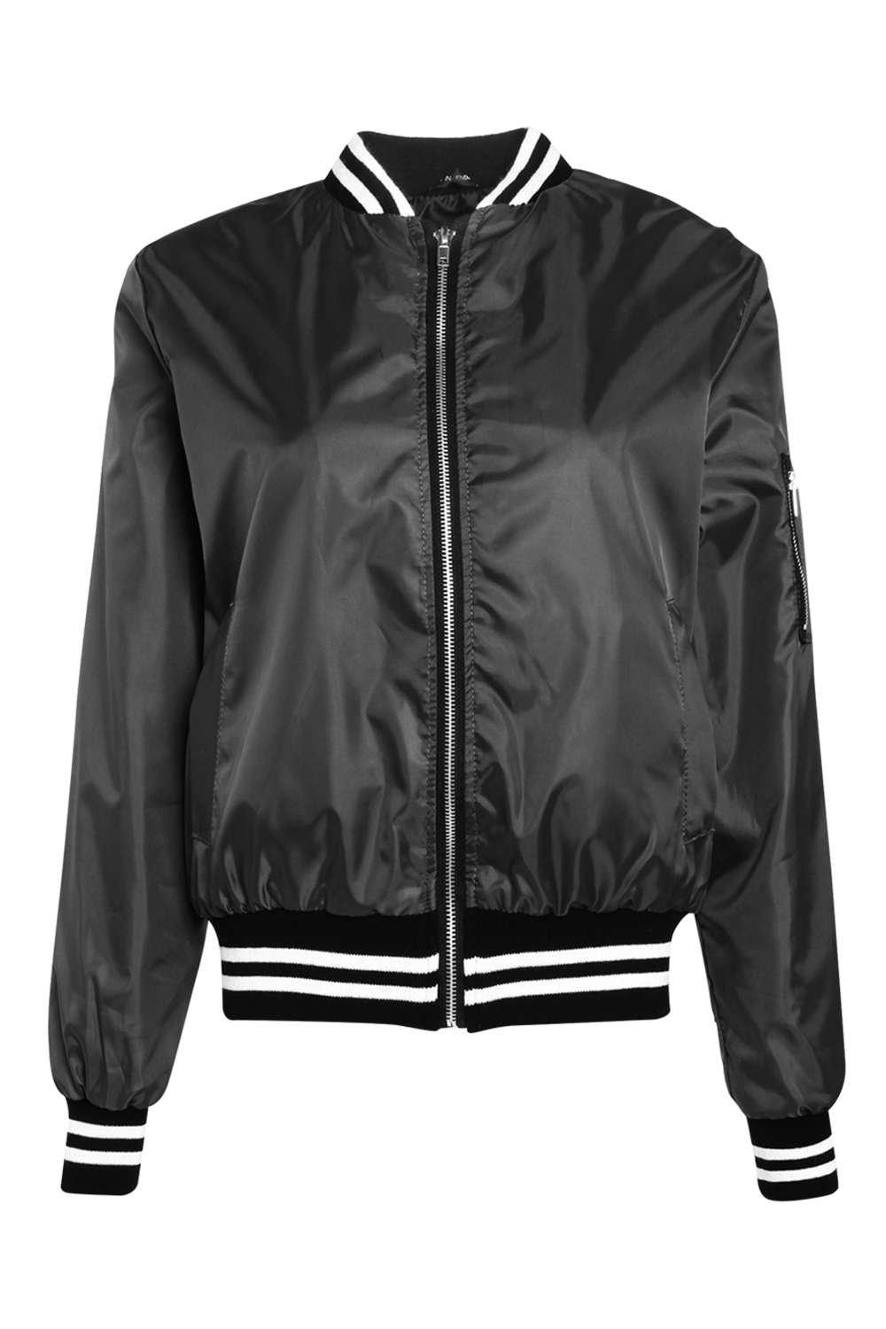 Boohoo Womens Adriana Varsity Ma1 Bomber Jacket Ebay