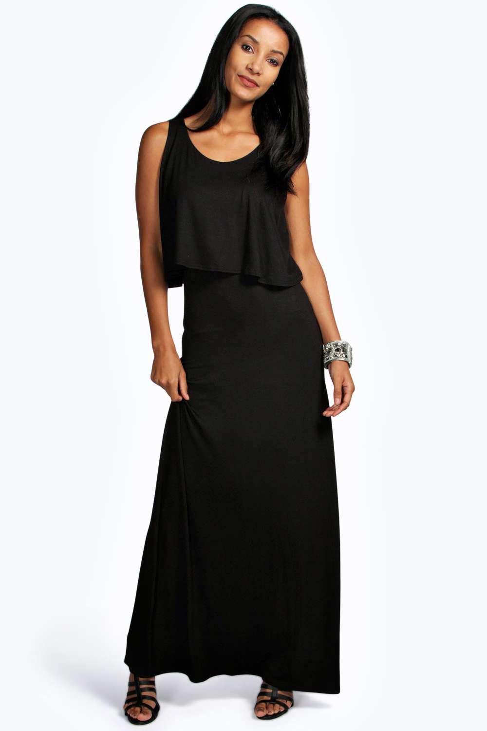long double layer gown