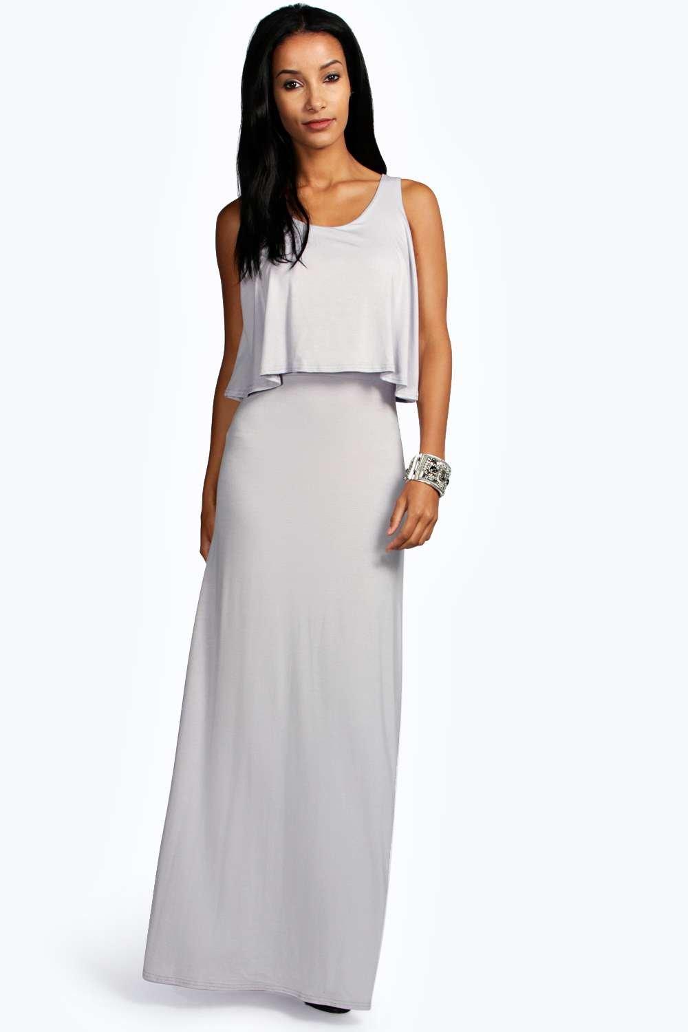 long double layer gown