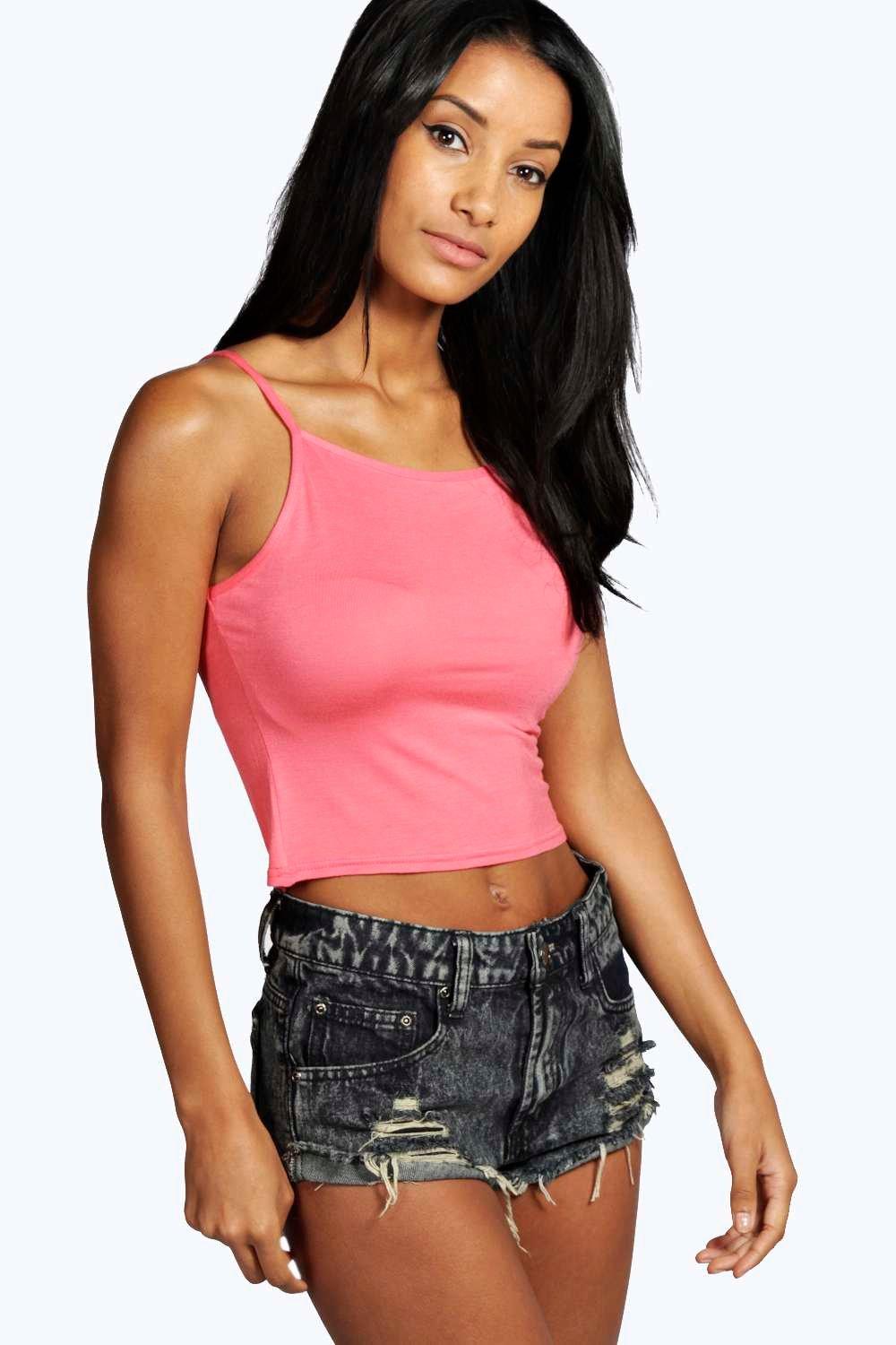 sparkly spaghetti strap top