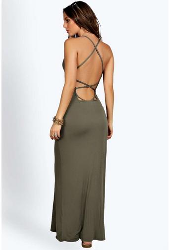 Tilly Strappy Back Detail Maxi Dress