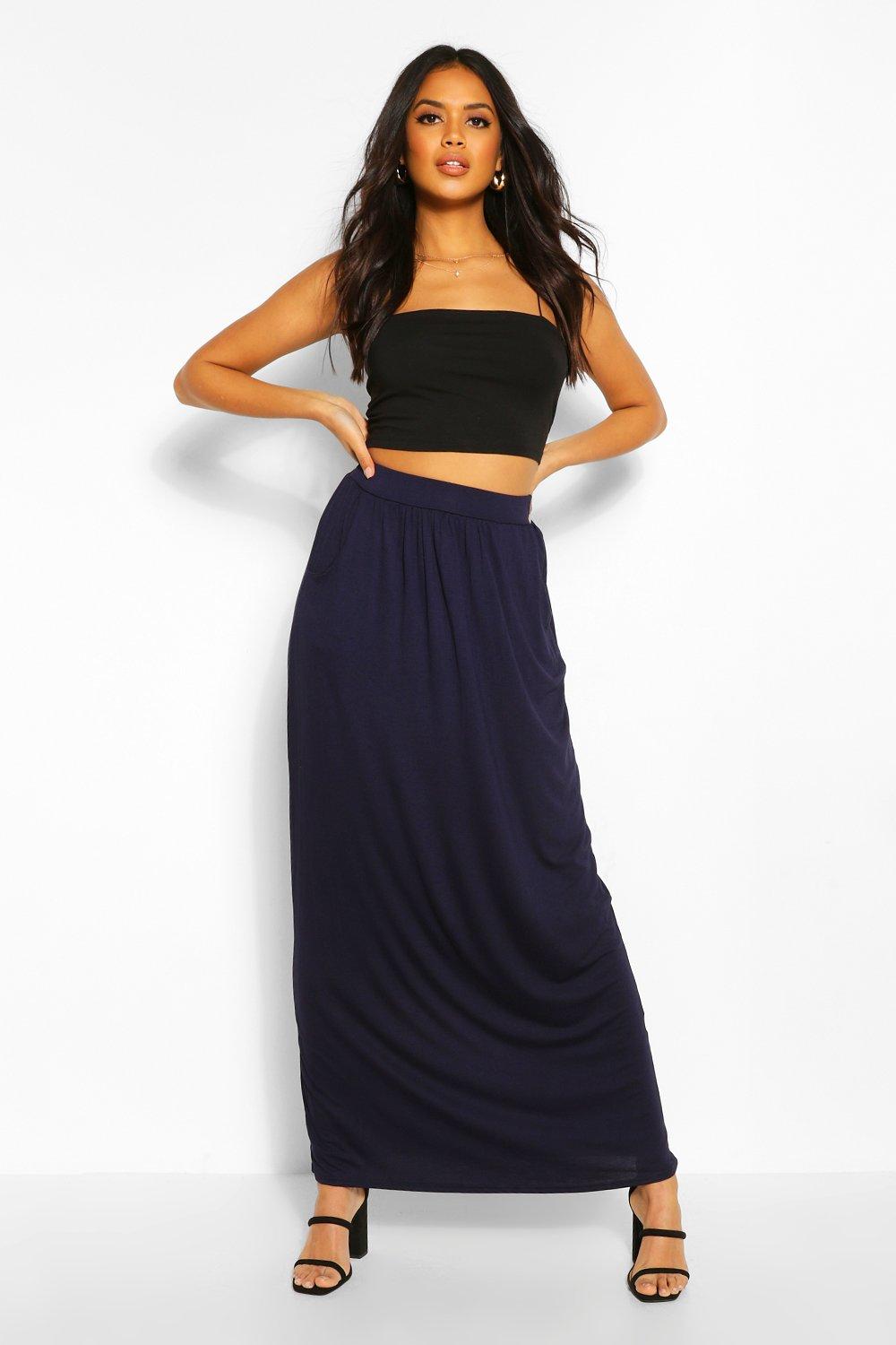 boohoo pleated maxi skirt
