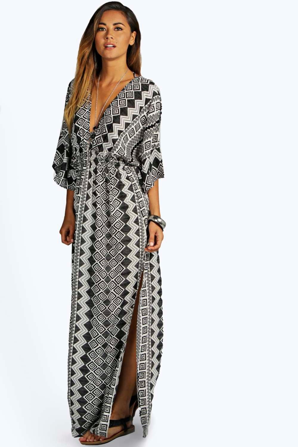 maxi dress kimono