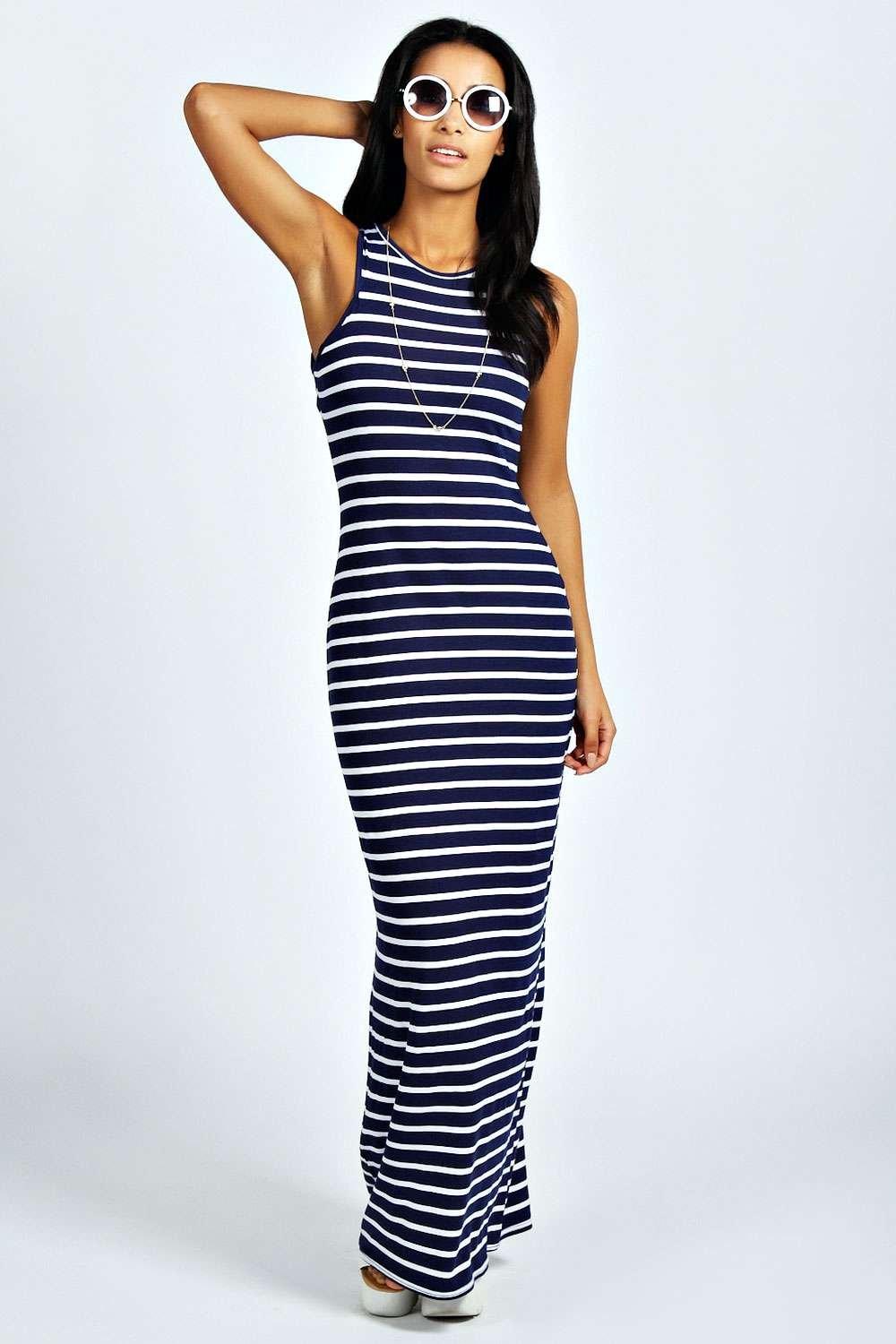 maxi dress stripe