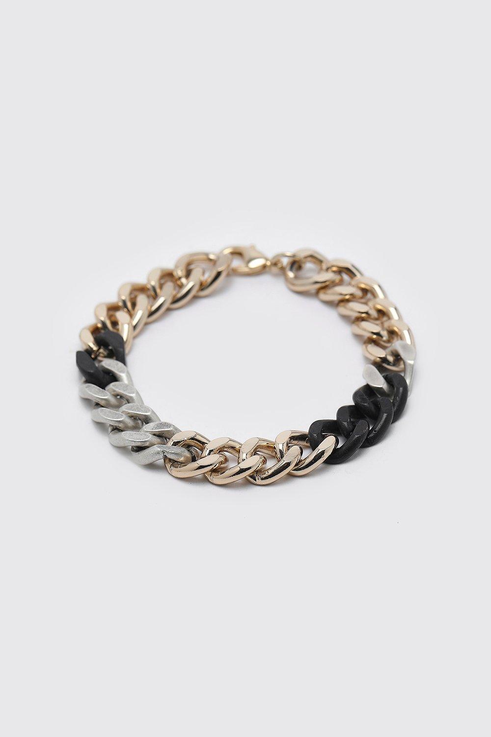 Contrast Chain Bracelet, Multi