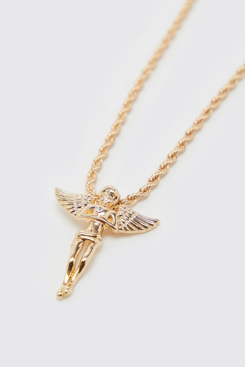 Angel Detail Necklace, Gold