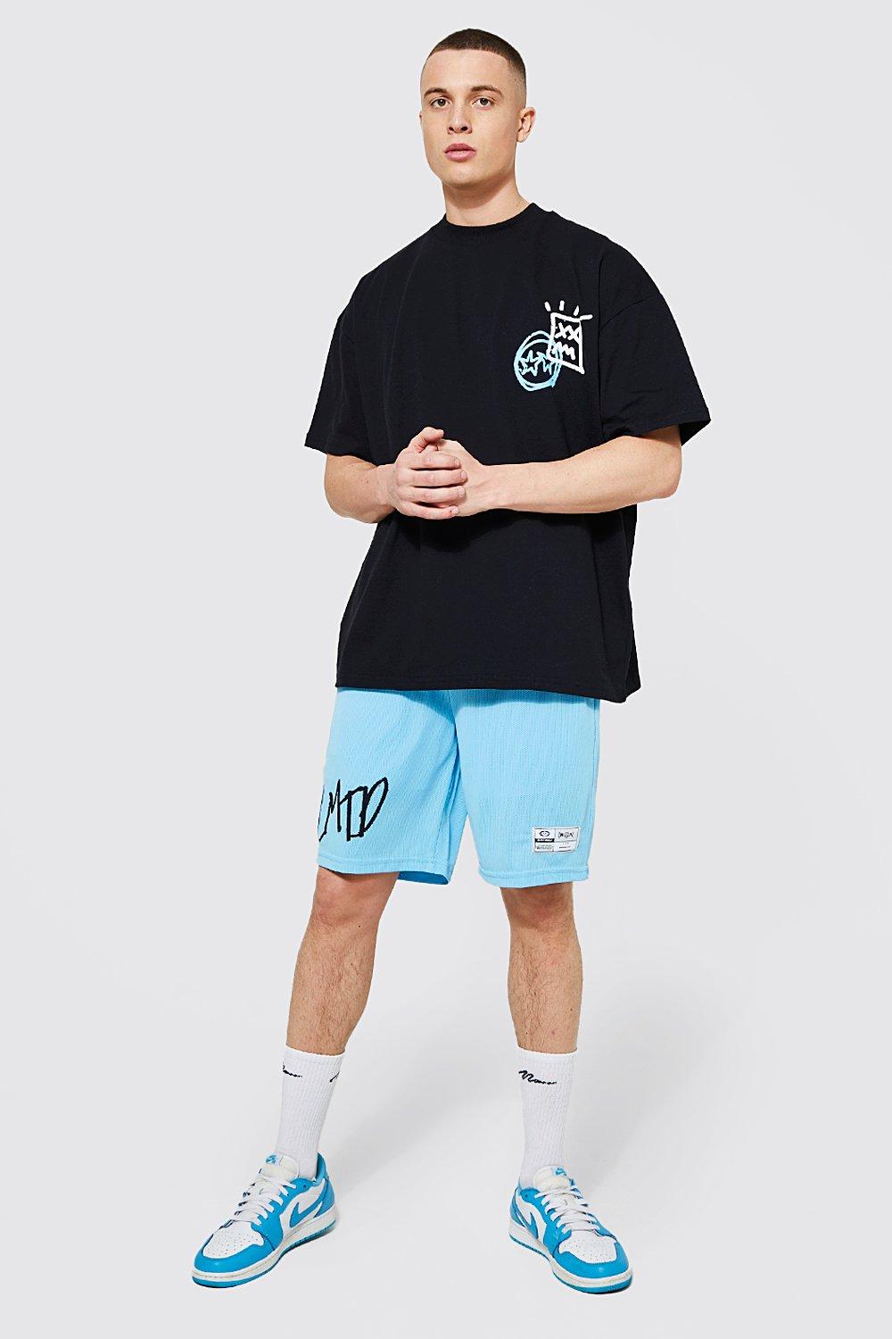 Oversized Airtex Limited Edition Set Met T-Shirt En Shorts, Black