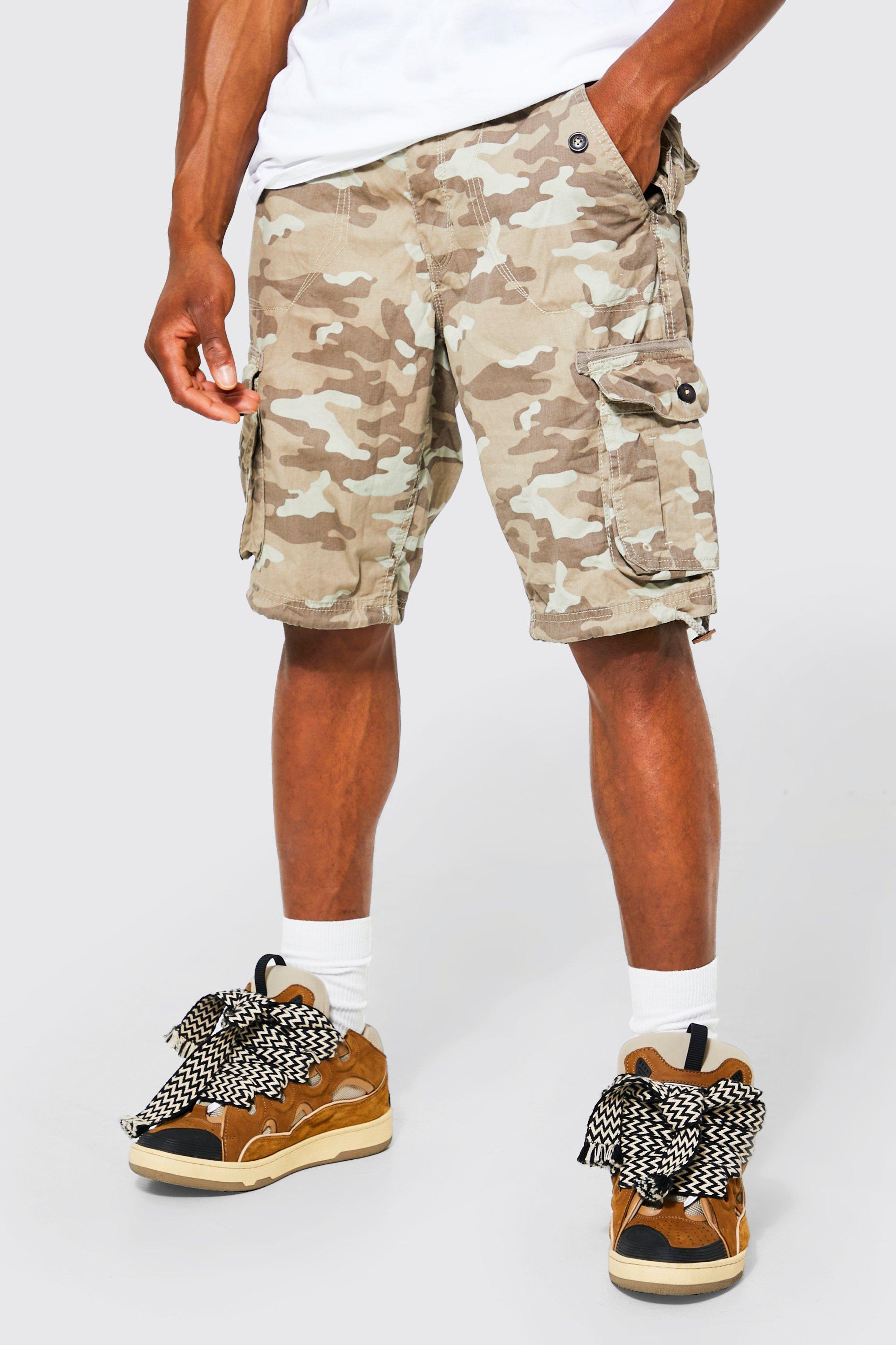 Mens Stone 3d Pocket Camo Cargo Shorts With Toggle product