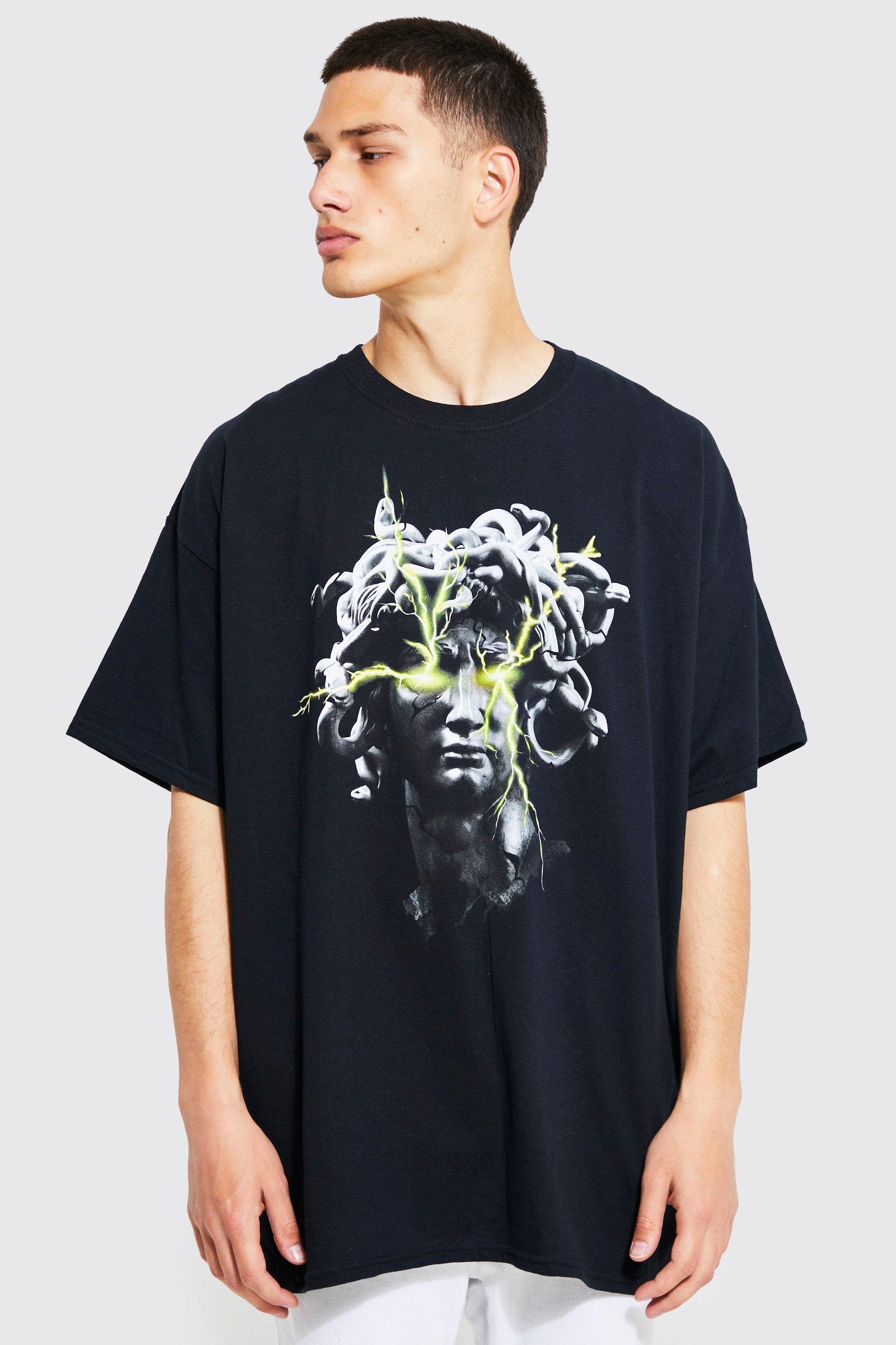 Medusa Oversize T-Shirt, Black