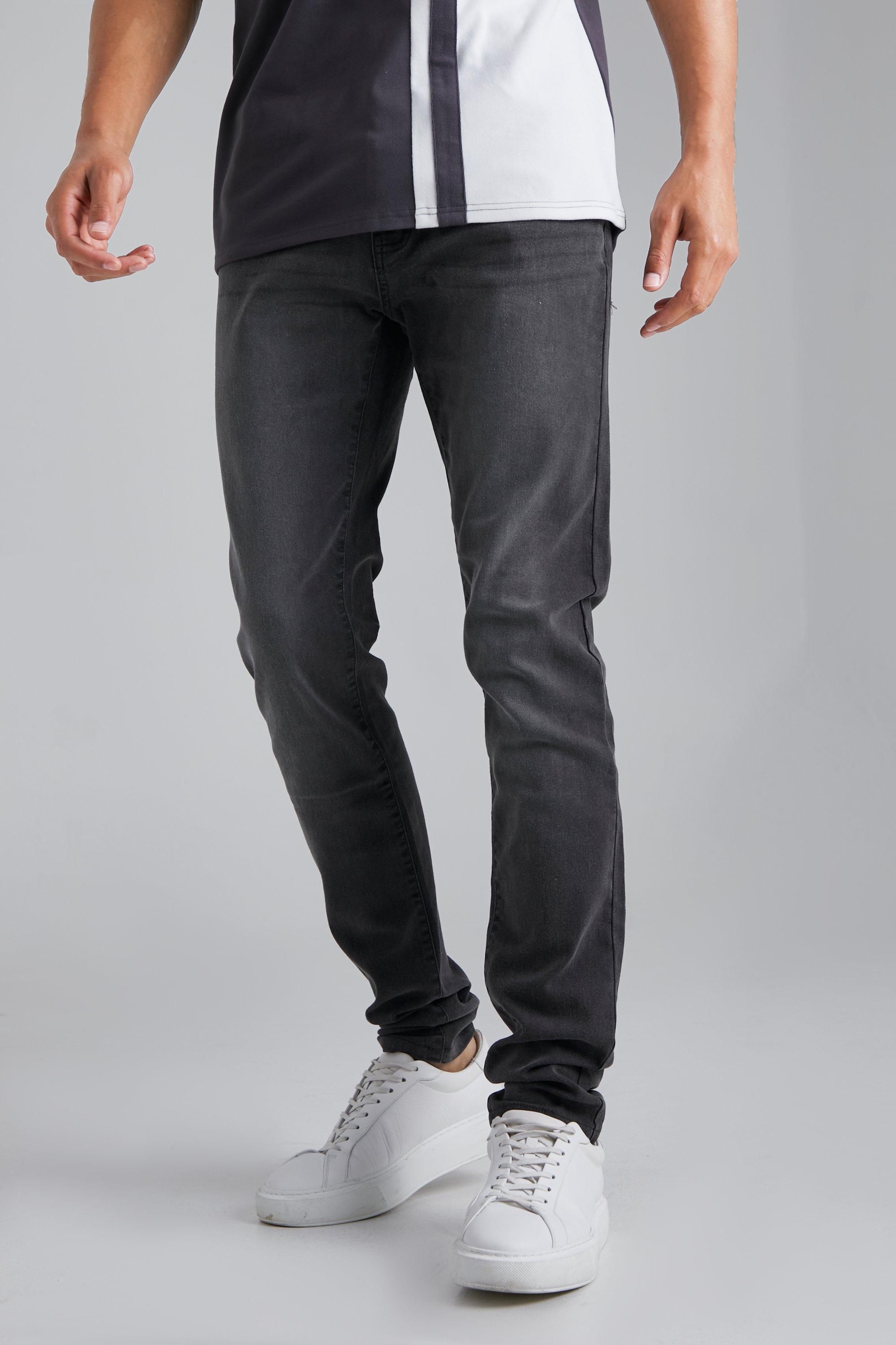 Tall - Skinny Jeans Med Stretch, Grey