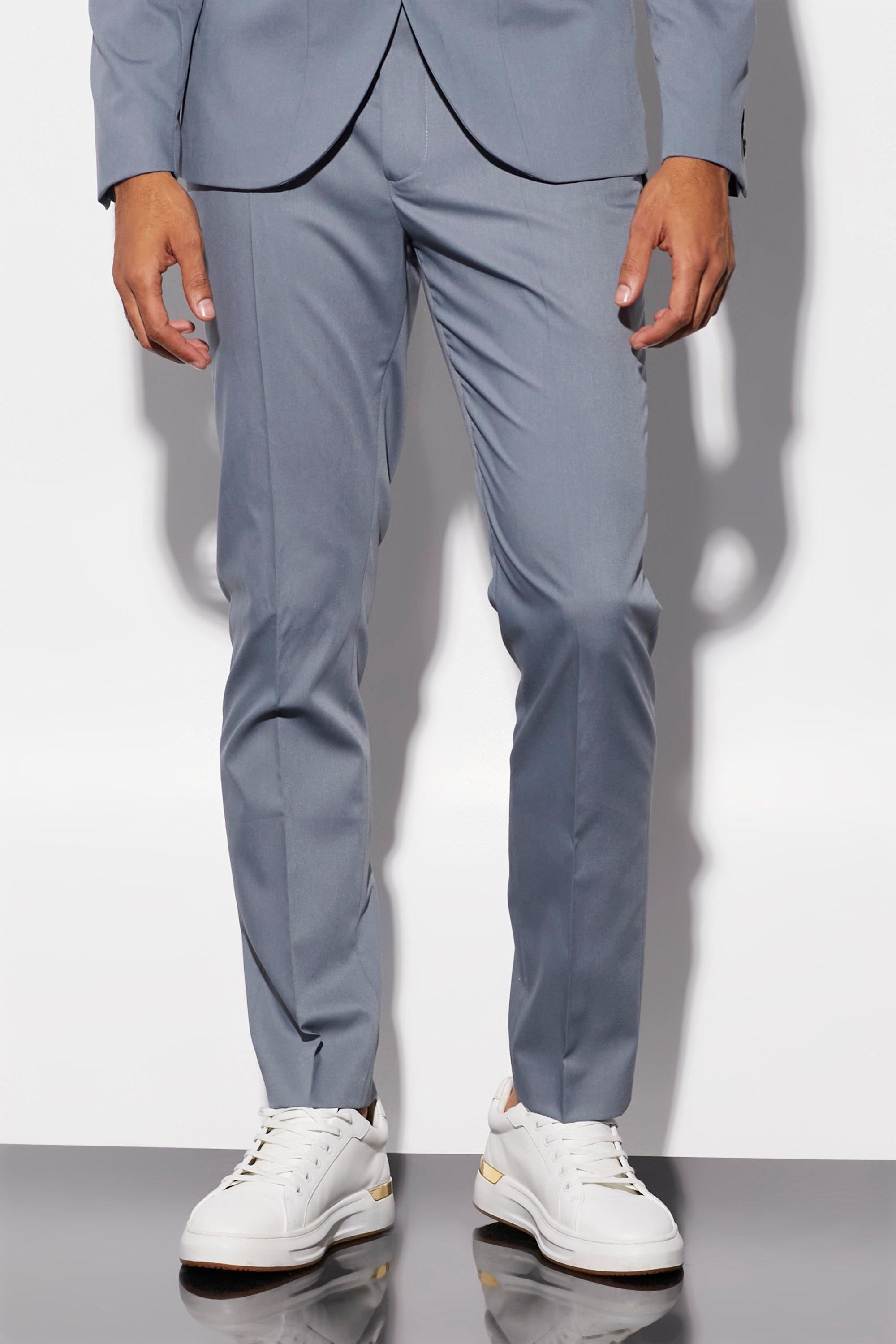 pantalon de costume slim homme - bleu - 32, bleu