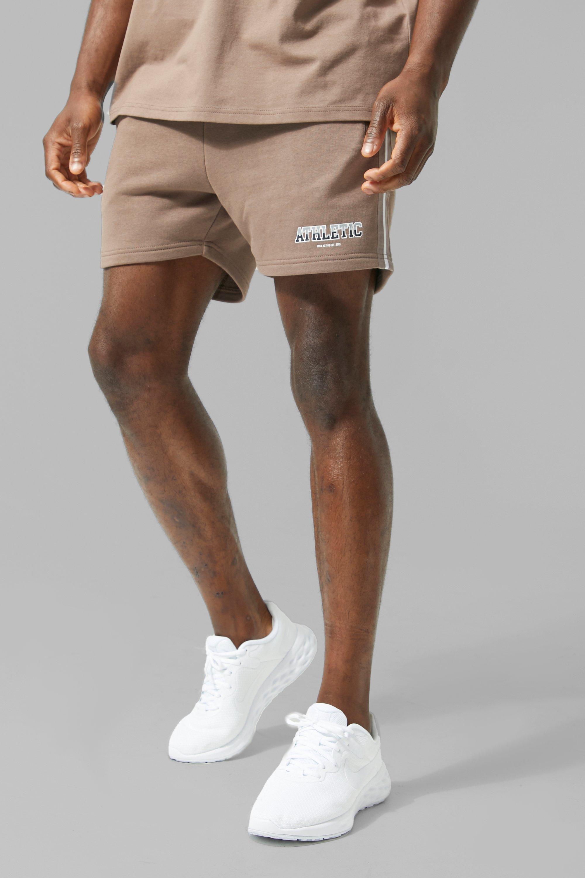 Man Active Korte Athletic Shorts, Chocolate