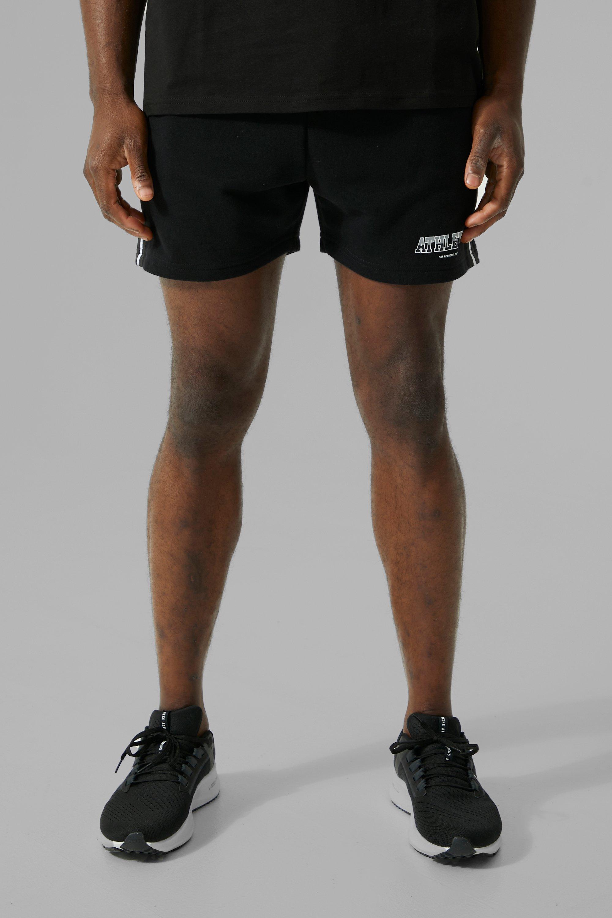Man Active Korte Athletic Shorts, Black