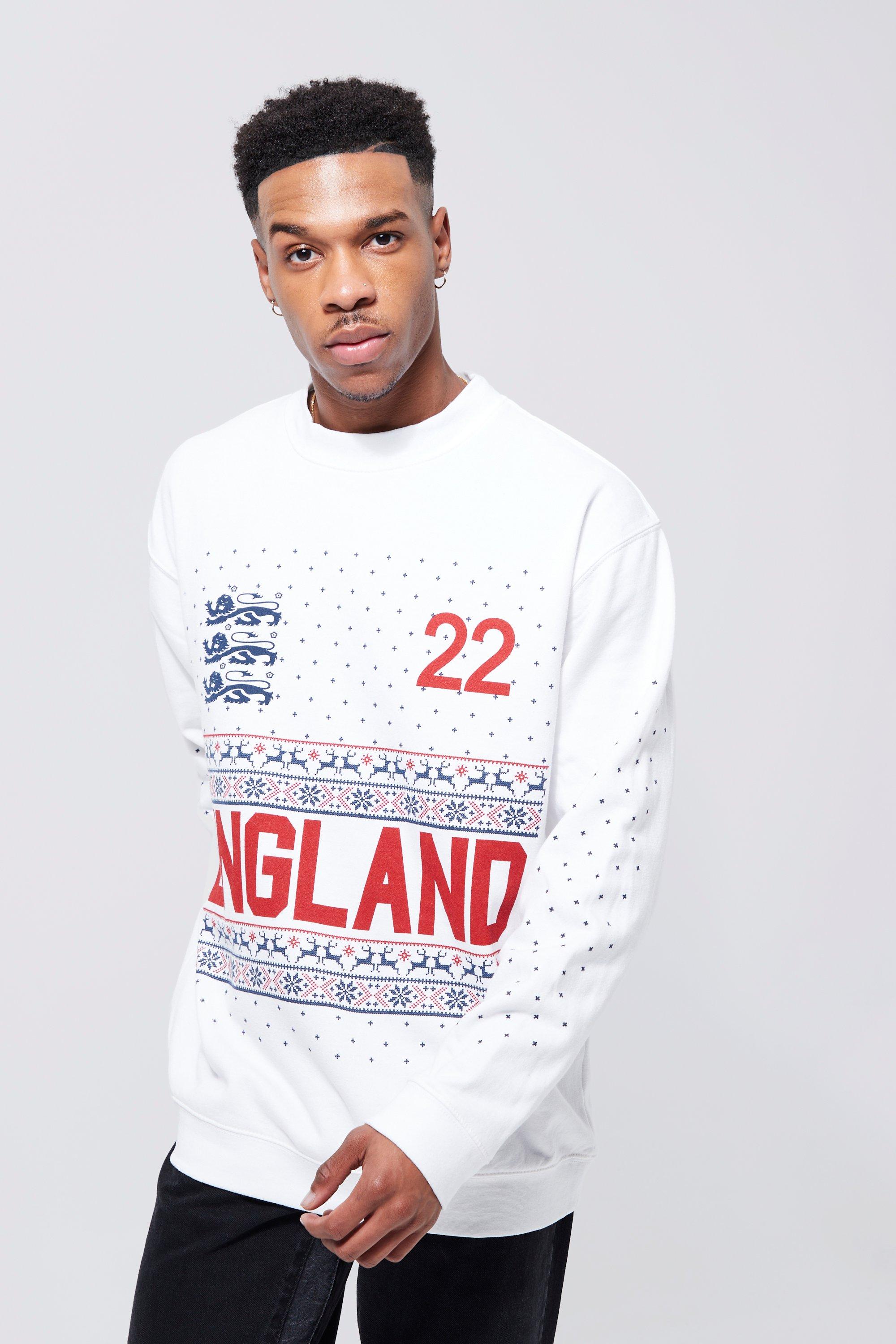 England 22 Oversized Sweatshirt, White